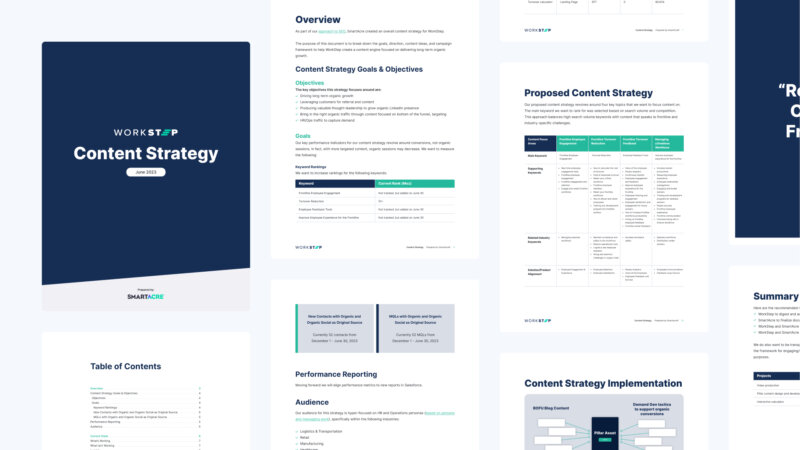 WorkStep content strategy ebook designs