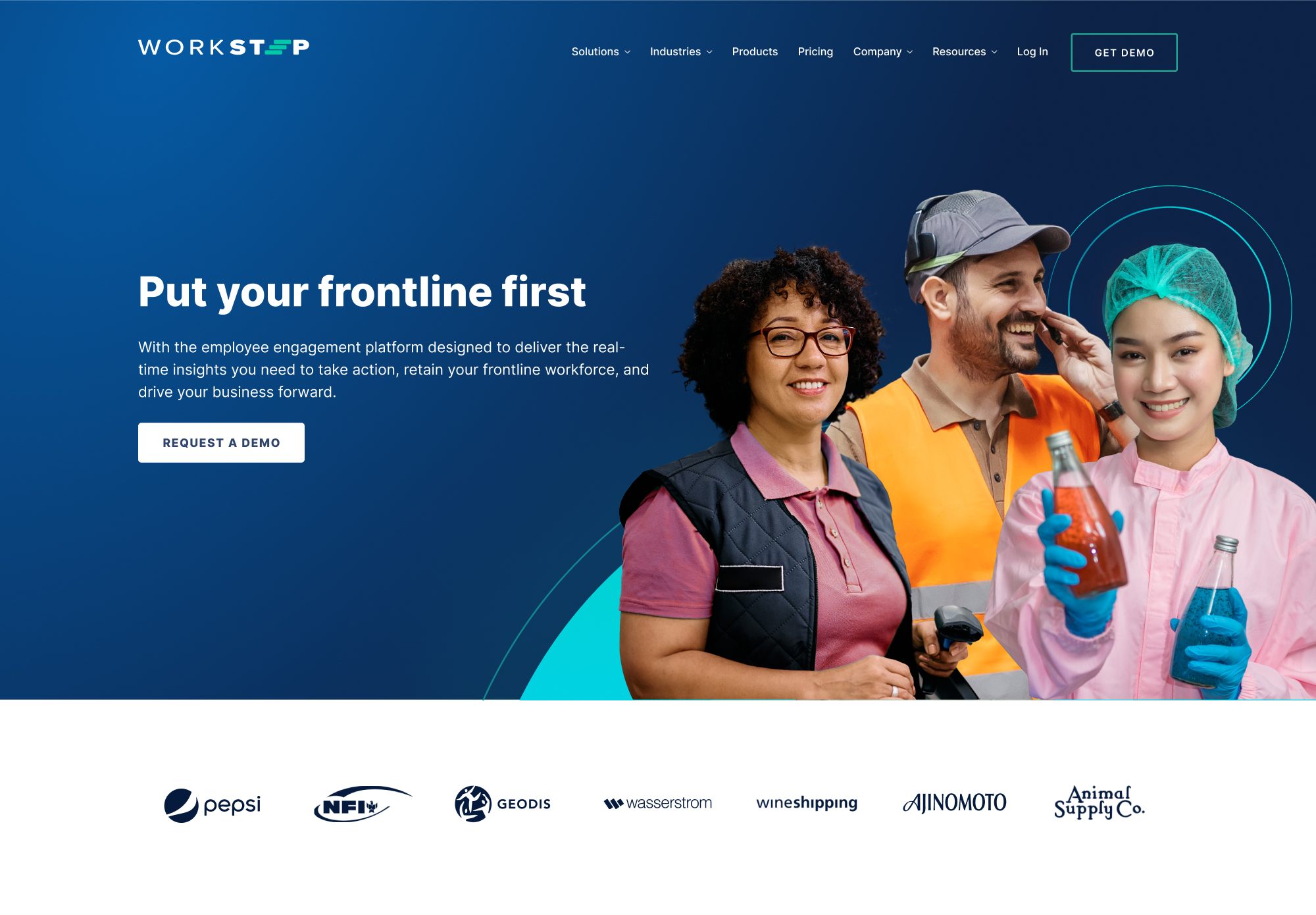 WorkStep Homepage design