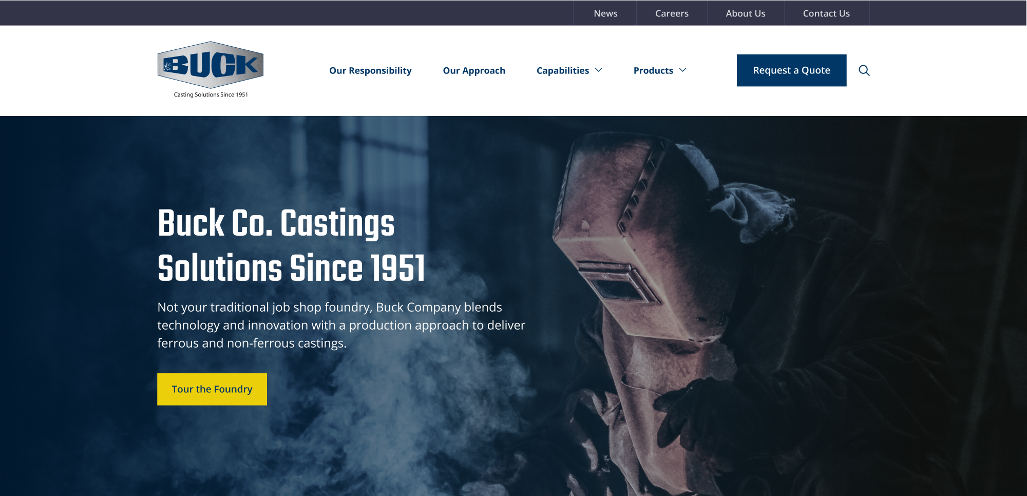 Buck Company After Homepage design