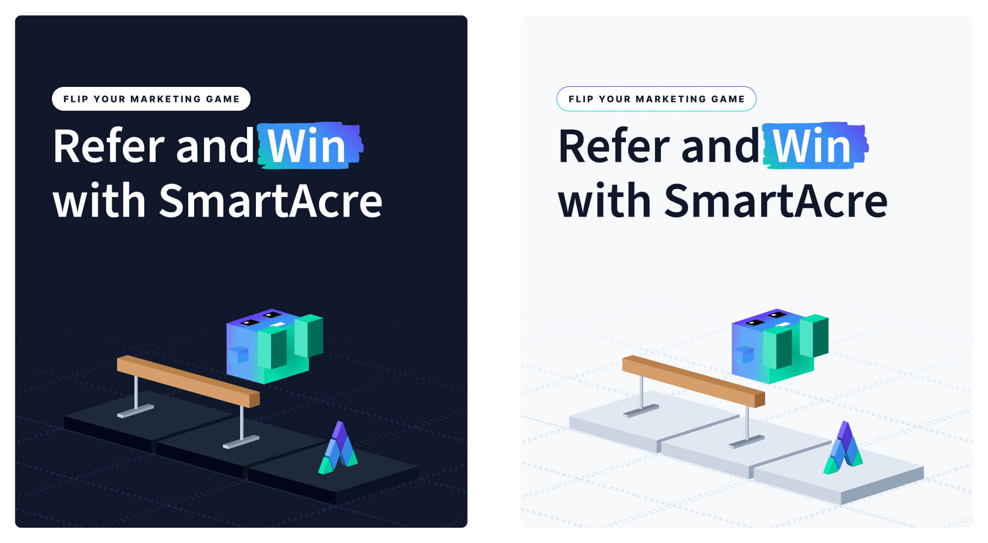 SmartAcre Olympic Referral Ad designs