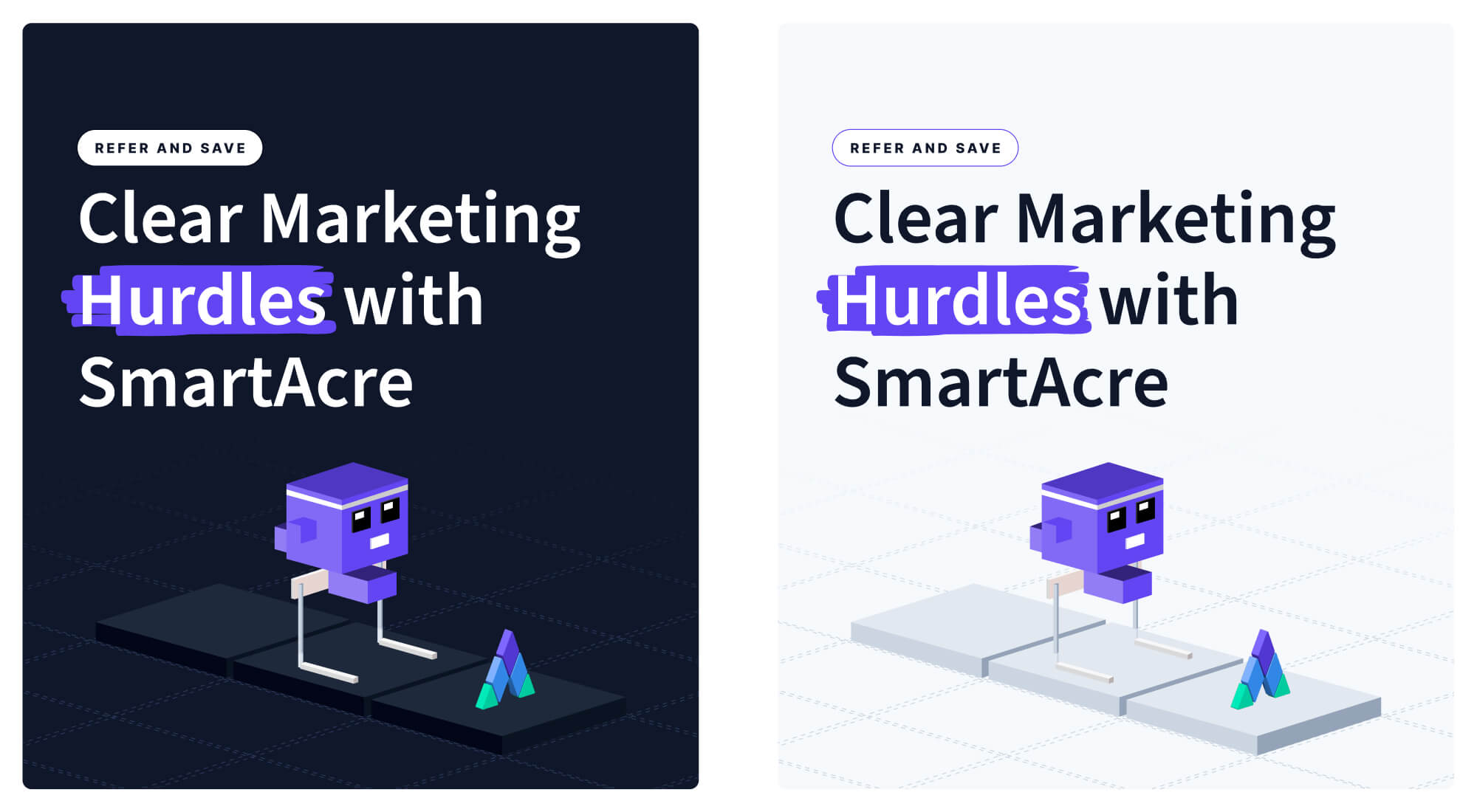 SmartAcre Olympic Referral Ad designs